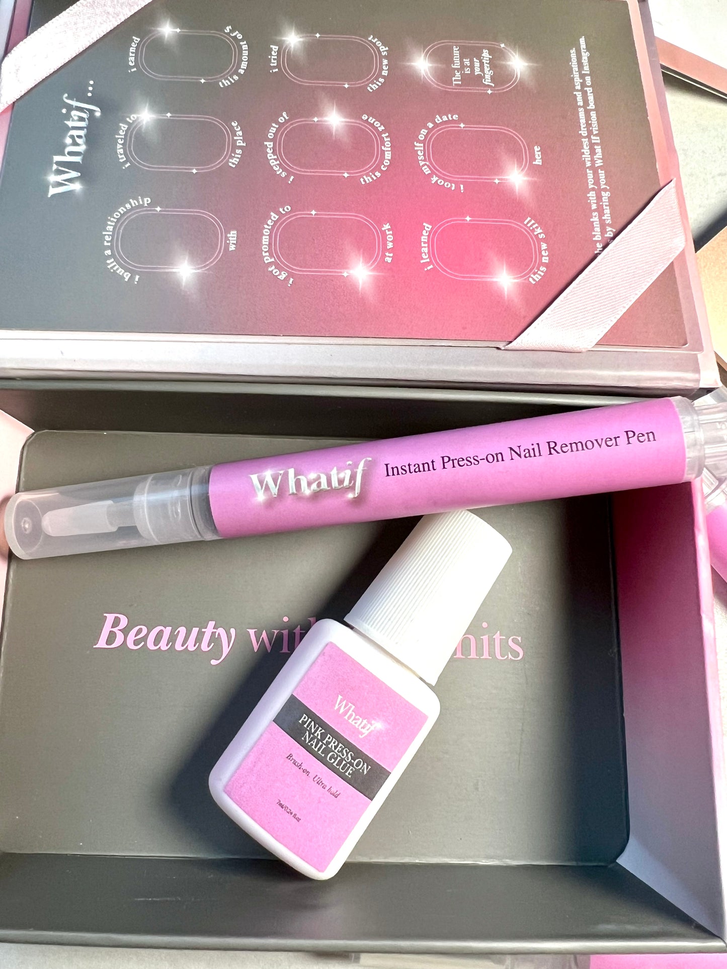 What if Nail Glue & Instant Remover Pen Package